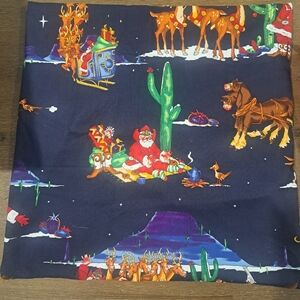 Western Santa pillow cover 18x18